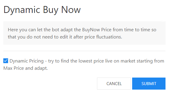Activated Dynamic Buy